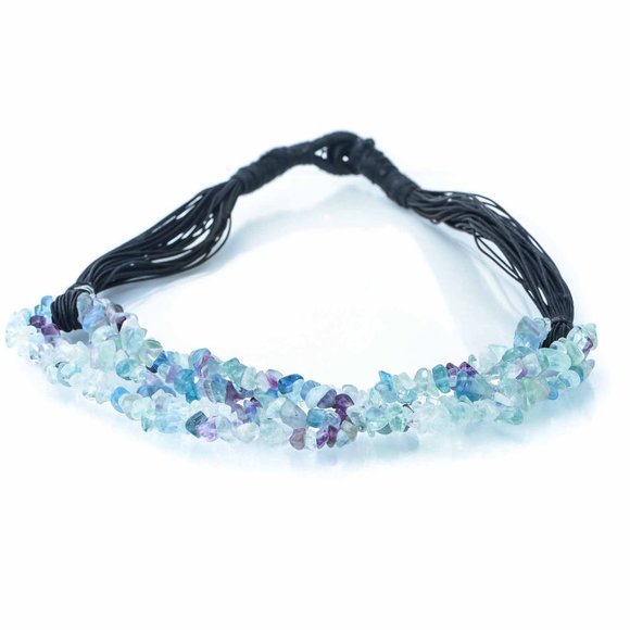 Blue Quatrz Multi Strand Necklace - Picture 1 of 2